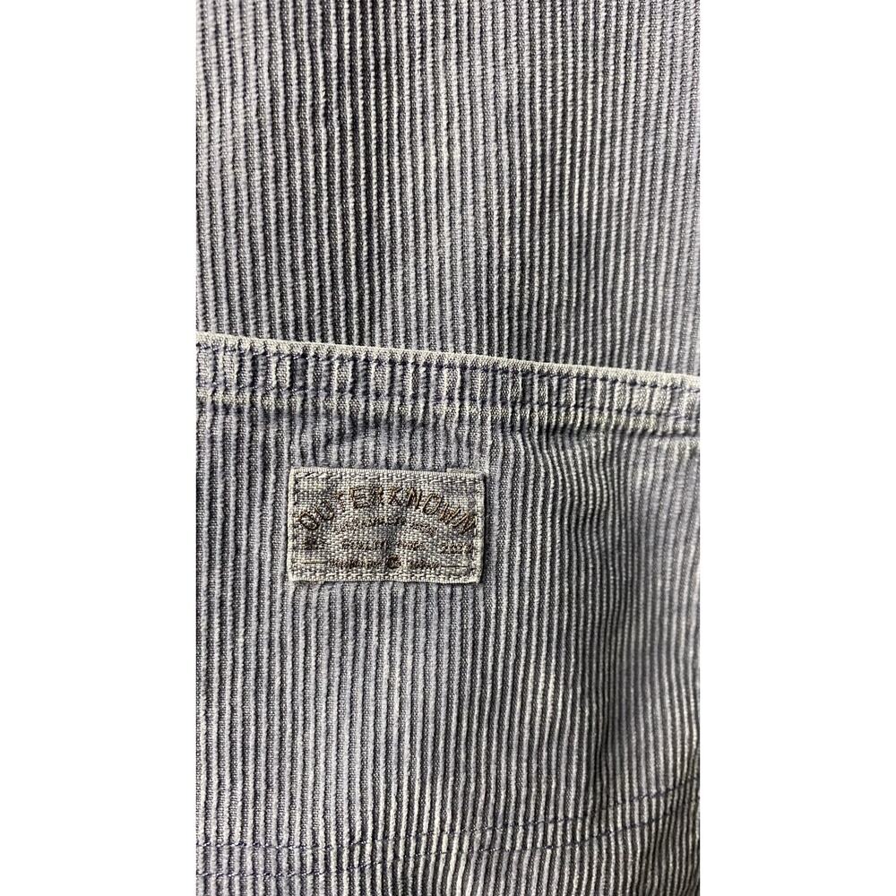 Outerknown Voyage Cord Overalls Women's Large Corduroy Dusty Blue Straight Boho - Picture 5 of 8